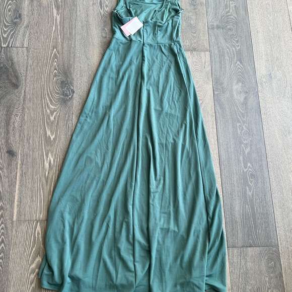 Birdy Grey Ash Crepe Bridesmaid Dress in Sea Glass Size Medium - Picture 10 of 11